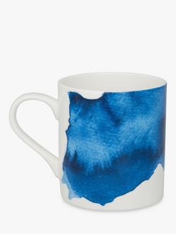 Rick Stein Coves of Cornwall Treyarnon Bay Mug, Blue/White, 300ml - view 2, Blue/White
