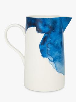 Rick Stein Coves of Cornwall Harlyn Bay Jug, Blue/White, 2L - view 2, Blue/White