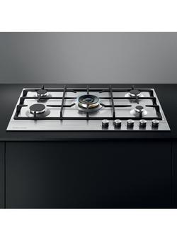 Fisher & Paykel CG905DNGX1 Gas Hob, Stainless Steel - view 2, Silver