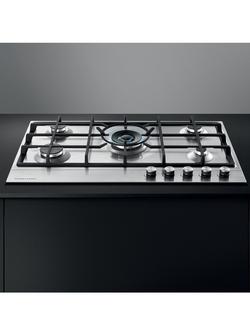 Fisher & Paykel CG905DLPX1 Gas Hob, Stainless Steel - view 2, Stainless Steel
