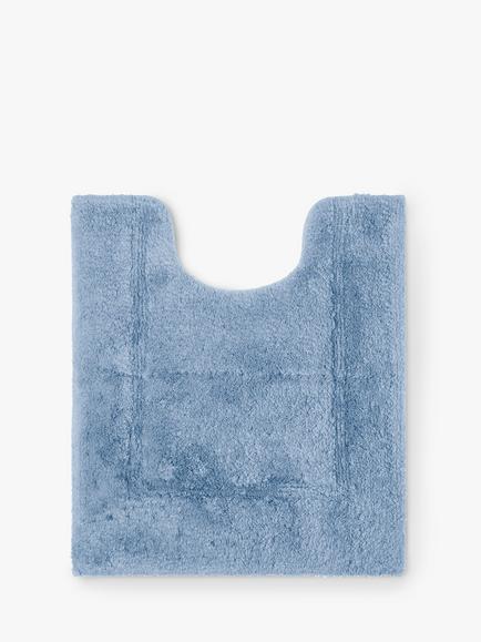 John Lewis Micro-Fresh Deep Pile Pedestal Mat, Pacific Blue