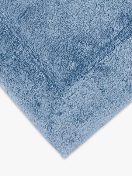 John Lewis Micro-Fresh Deep Pile Pedestal Mat - view 2, Pacific Blue