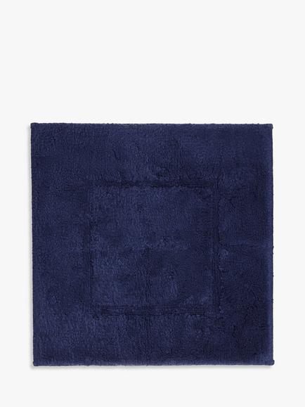 John Lewis Micro-Fresh Deep Pile Shower Mat, Navy