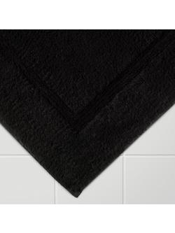 John Lewis Micro-Fresh Deep Pile Bath Mat - view 2, Black