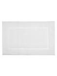 John Lewis Deep Pile Bath Mat, White