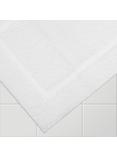 John Lewis Deep Pile Bath Mat, White