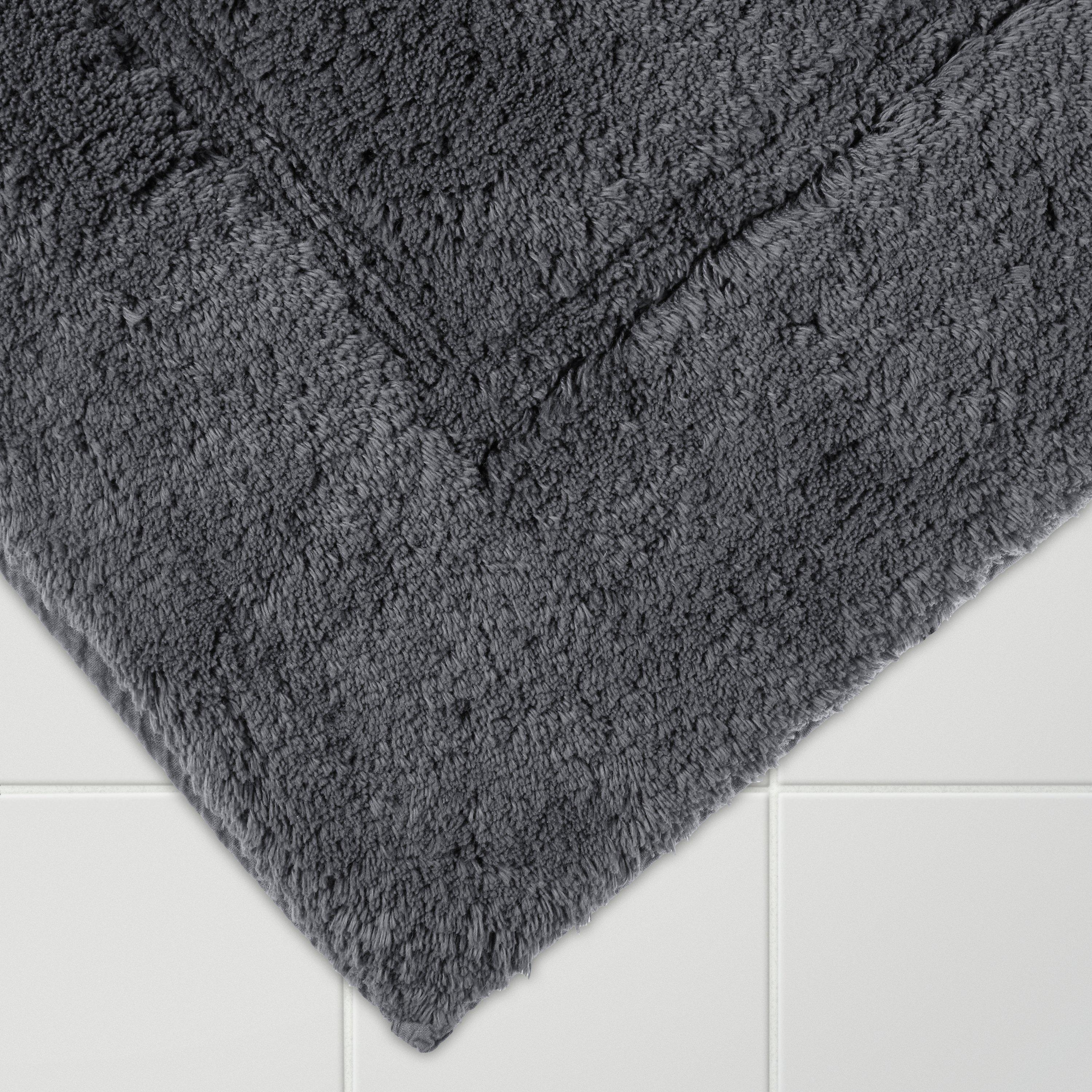 John Lewis & Partners Large Deep Pile Bath Mat with Microfresh ...