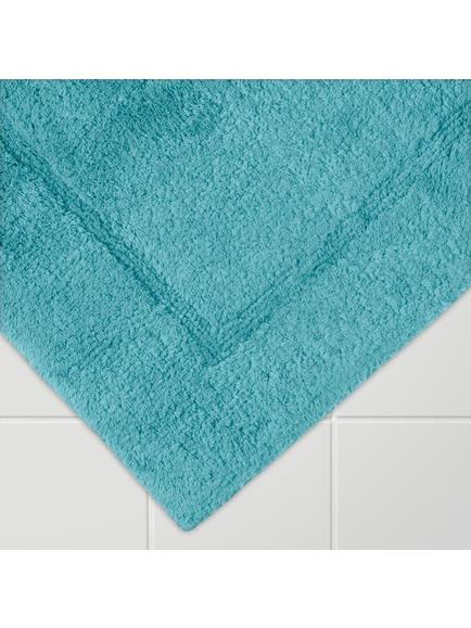 John Lewis Micro-Fresh Deep Pile Pedestal Mat - view 2, Pale Teal