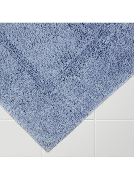 John Lewis Micro-Fresh Deep Pile Shower Mat - view 2, Pacific Blue