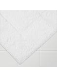 John Lewis Deep Pile Shower Mat, White