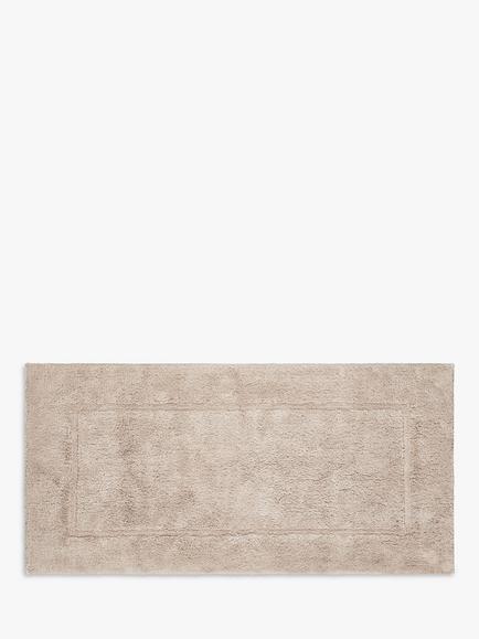 John Lewis Micro-Fresh Extra Large Deep Pile Bath Mat, Stone
