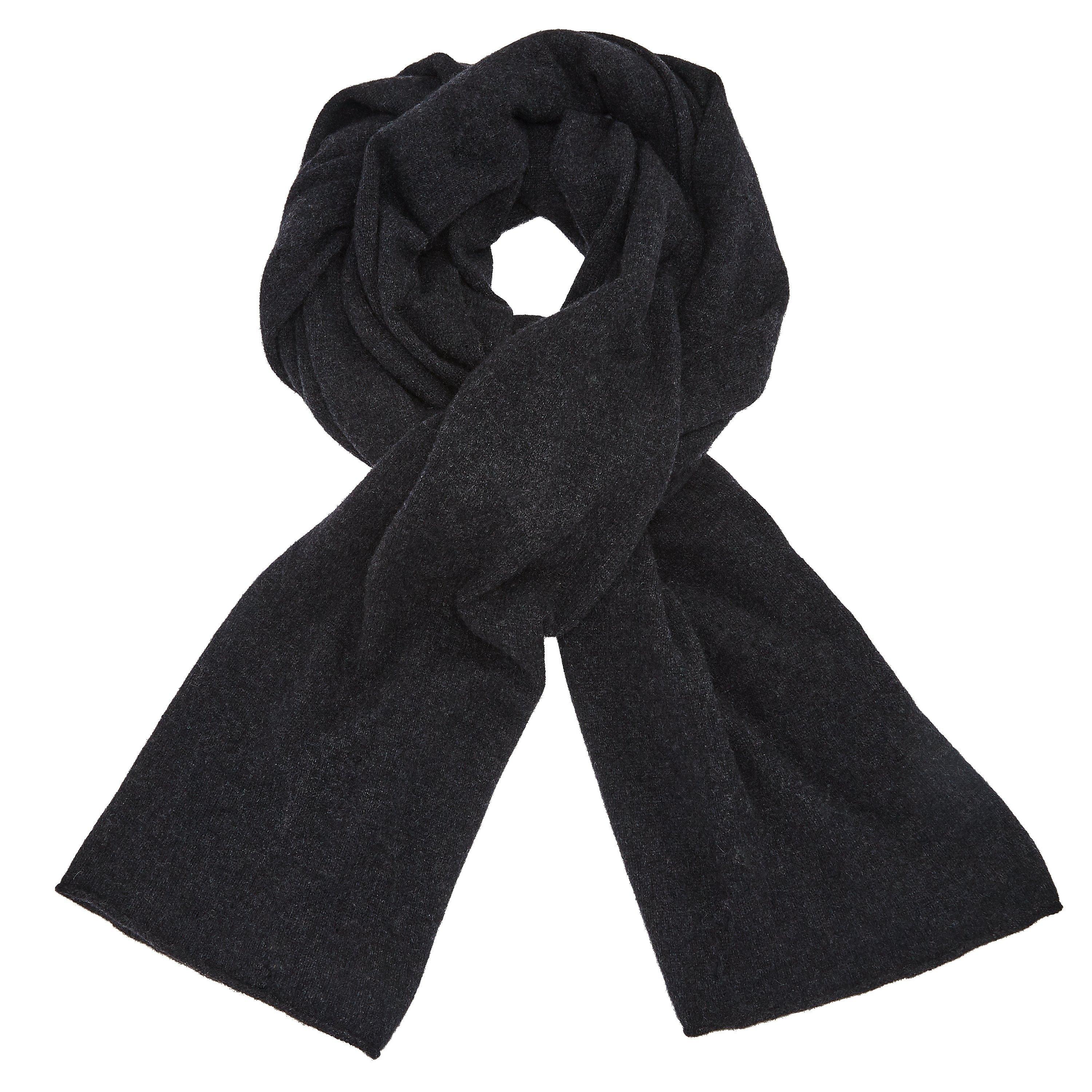John Lewis & Partners Cashmere Large Travel Wrap, Charcoal