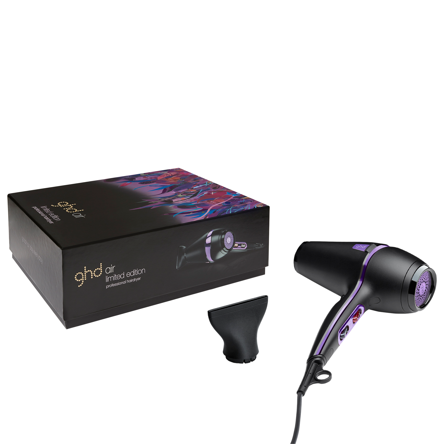 ghd Air Wanderlust Limited Edition Hair Dryer Purple Black