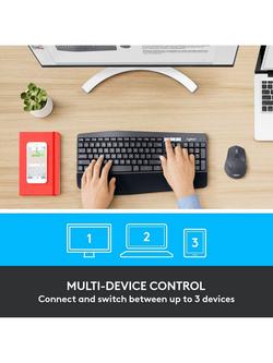 Logitech MK850 Performance Wireless Keyboard and Mouse Combo - view 2, Black