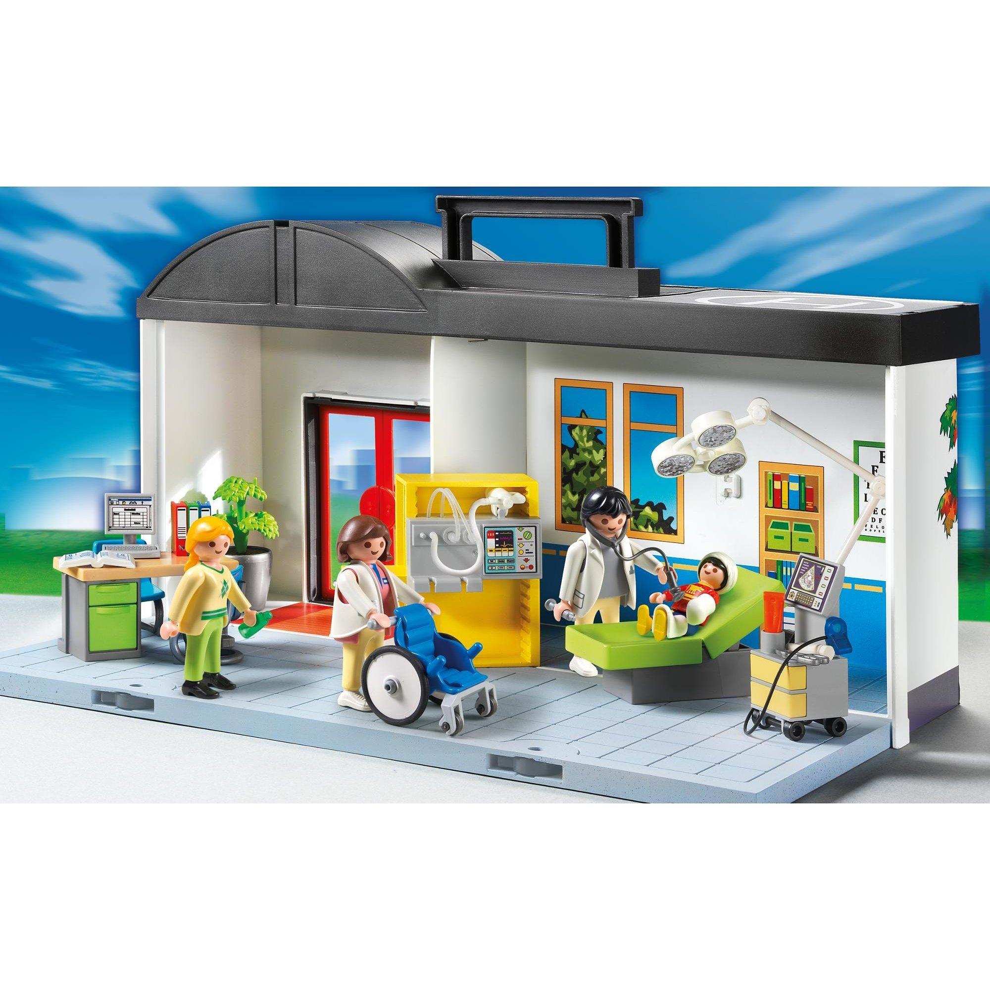 Playmobil City Action Take Along Hospital Playset