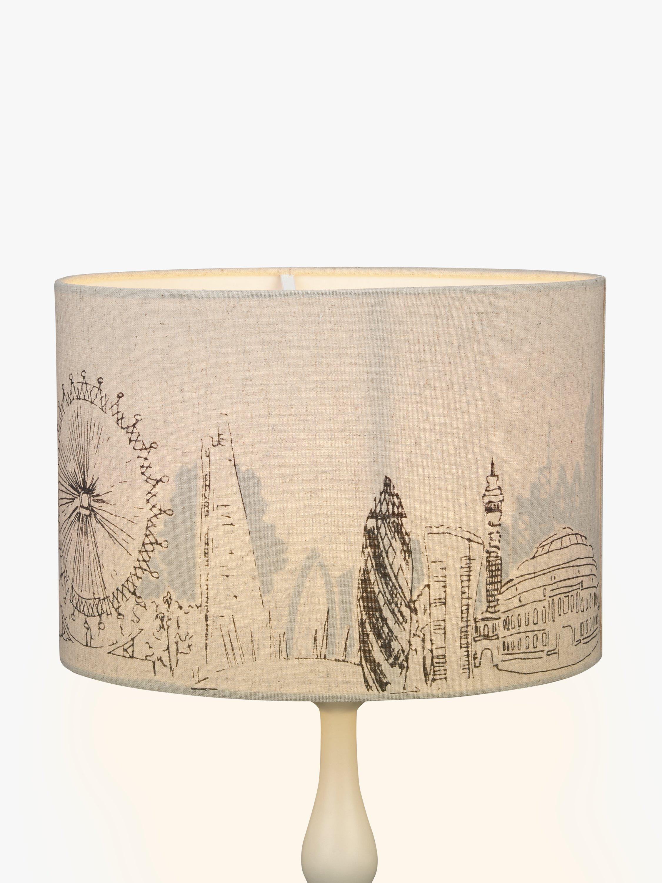 John Lewis & Partners London Cityscape Lampshade, 30cm
