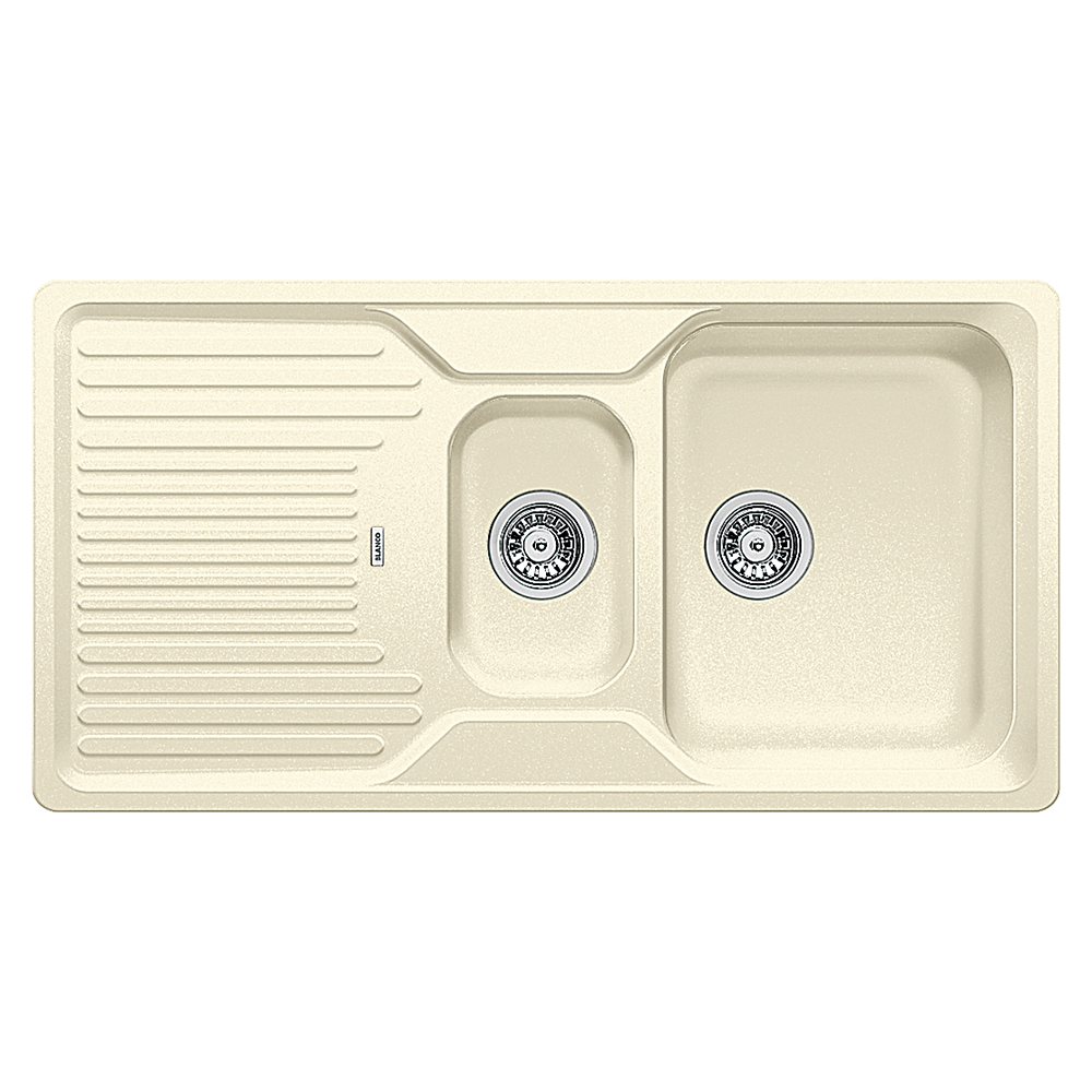 Blanco Classic 6 S 1.5 Bowl Inset Composite Granite Kitchen Sink, Jasmine