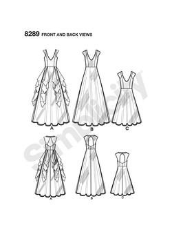 Simplicity Women's Dress Sewing Pattern, 8289 - view 2, 