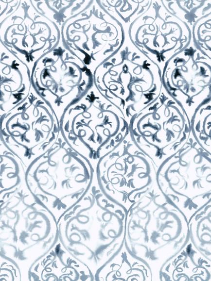 Designers Guild Arabesque Wallpaper Panel, Graphite Pdg1029/02