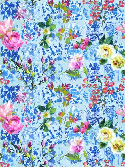 Designers Guild Majolica Wallpaper Panel, Cornflower Pdg1028/01