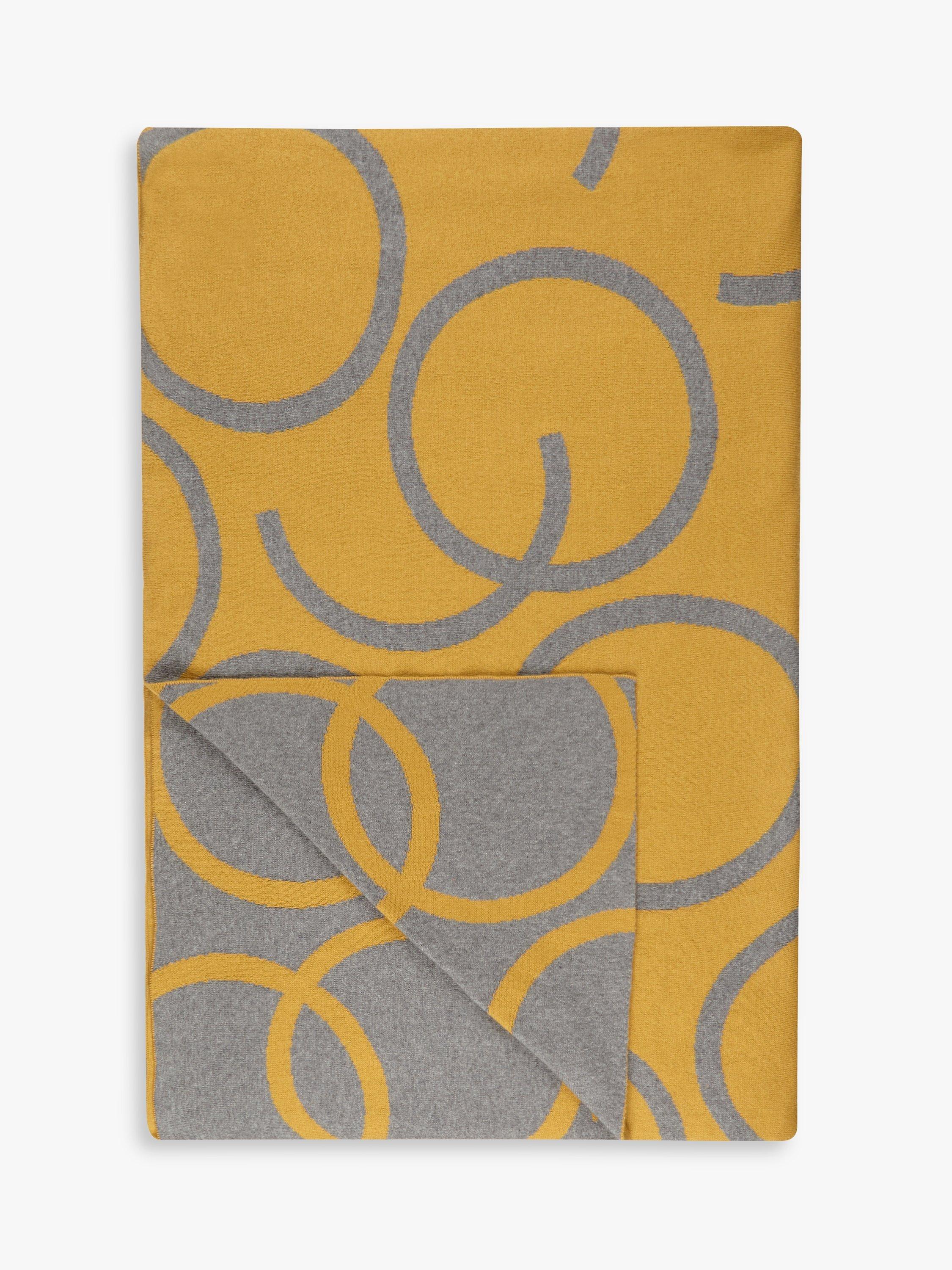 House by John Lewis Hula Throw, Mustard