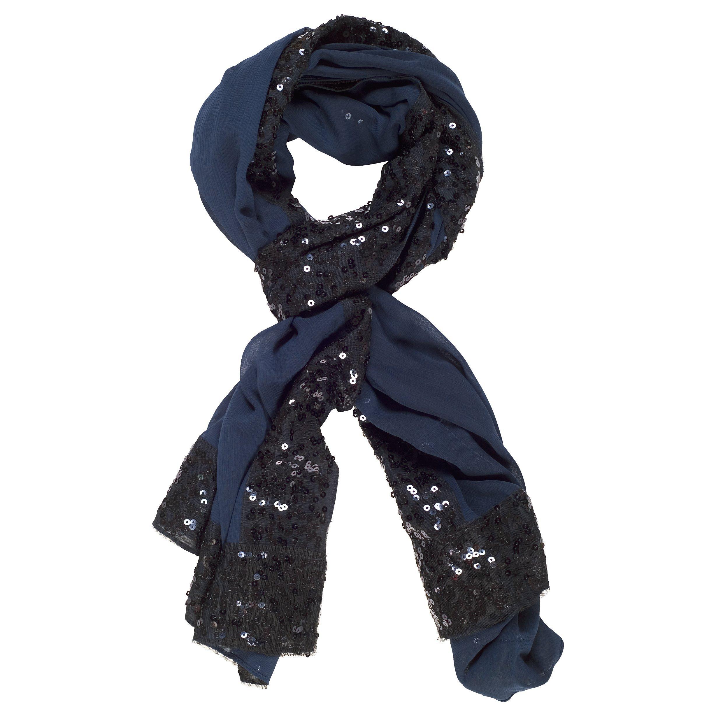Chesca Chiffon And Sequin Detail Shawl