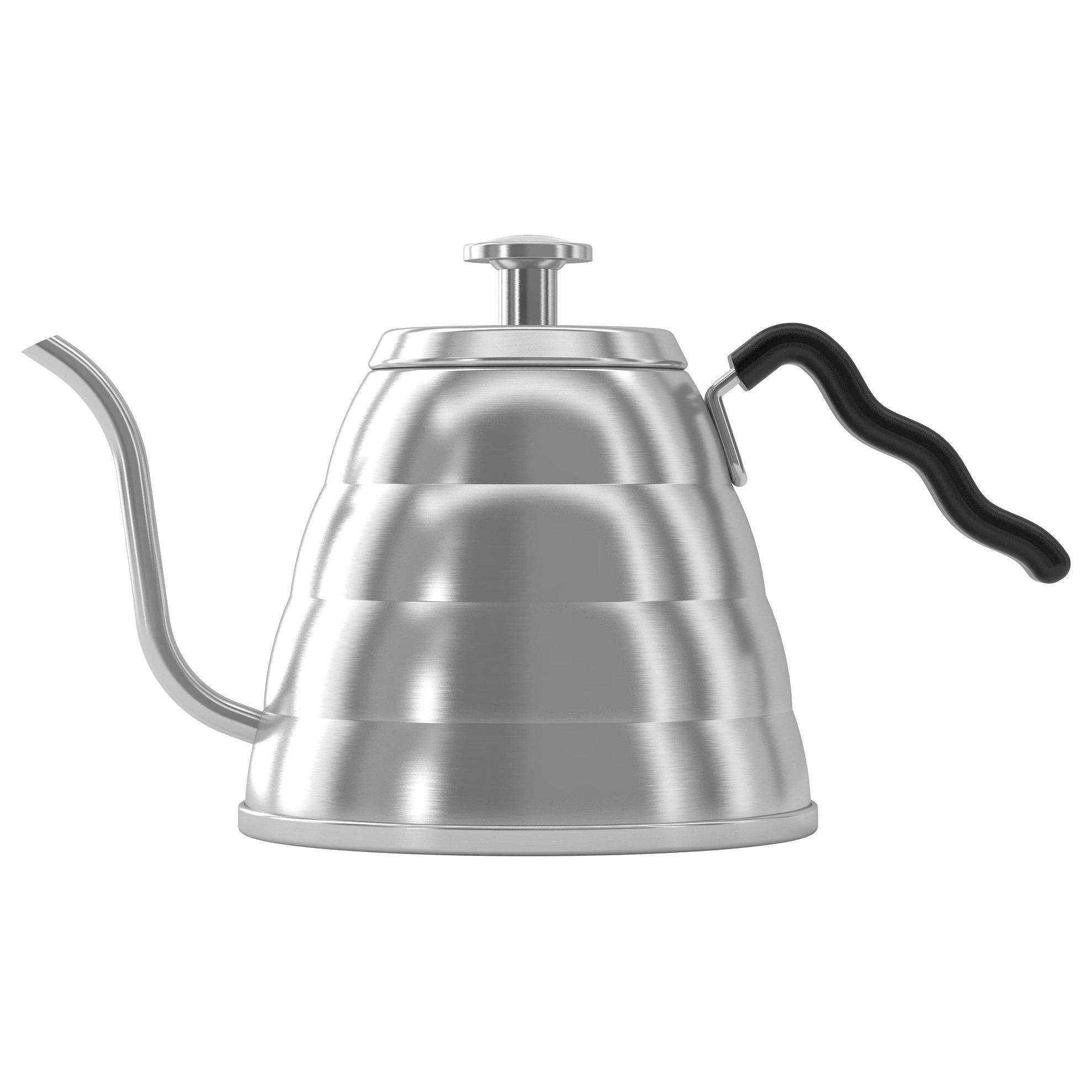 Coffee Gator Temperature Gauge Kettle, Stainless Steel, 1.2L