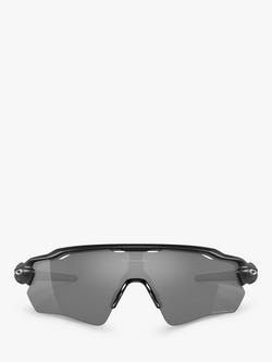 Oakley OO9208 Men's Radar EV Path Prizm Polarised Wrap Sunglasses - view 2, Matte Black/Mirror Beige