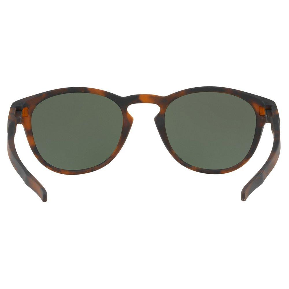 Product image 7 of 10, which shows Oakley OO9265 Men's Latch Round Sunglasses, Tortoise/Mirror Grey