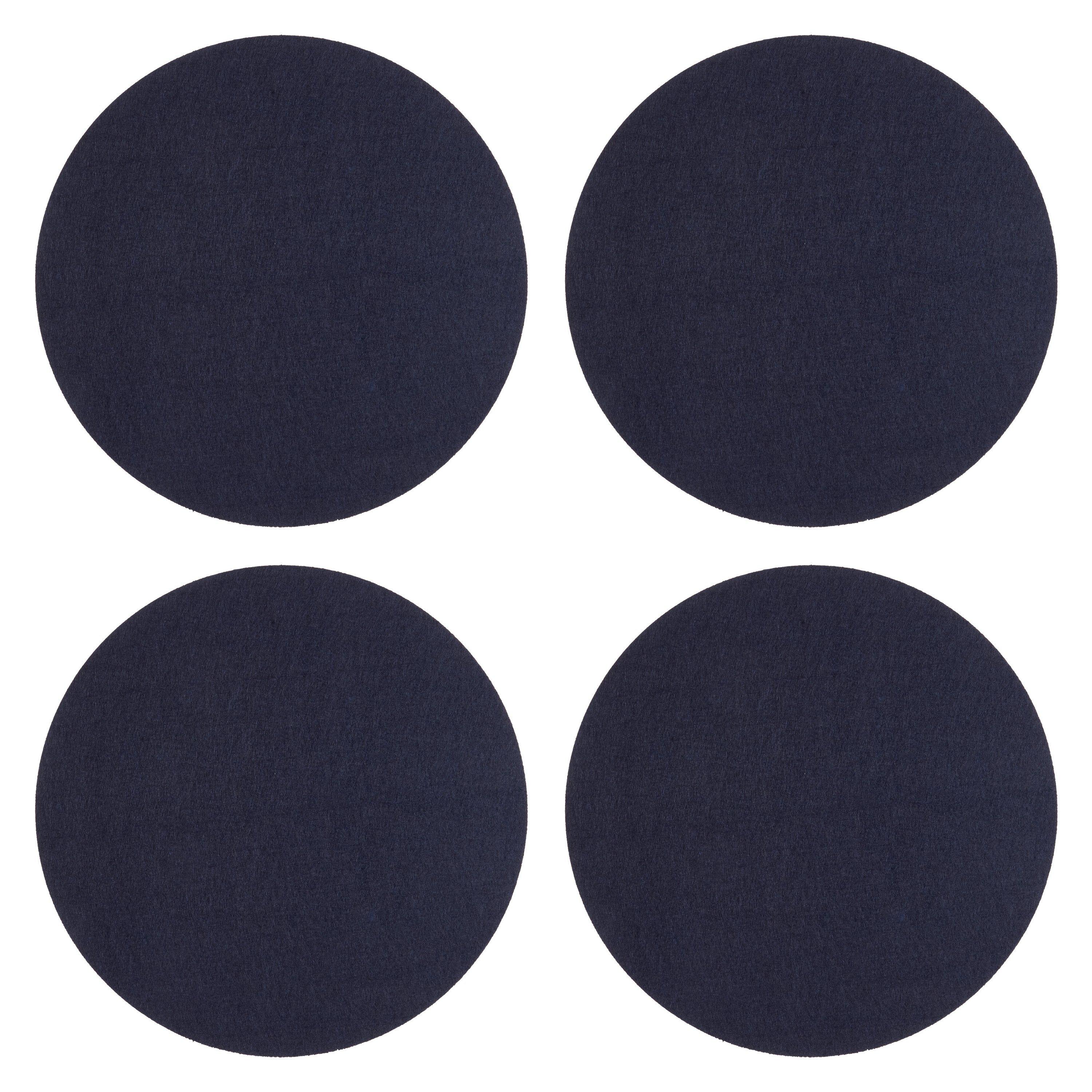 House by John Lewis Round Felt Placemats, Set of 4