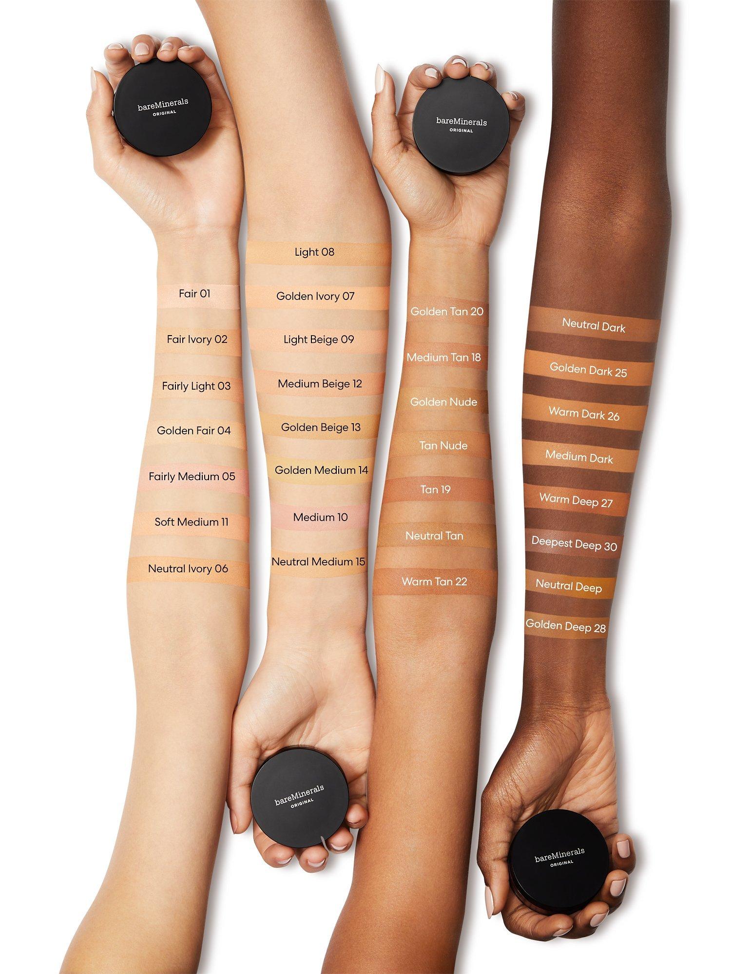 Product image 6 of 8, which shows bareMinerals ORIGINAL Loose Powder Foundation SPF 15, Golden Ivory 07