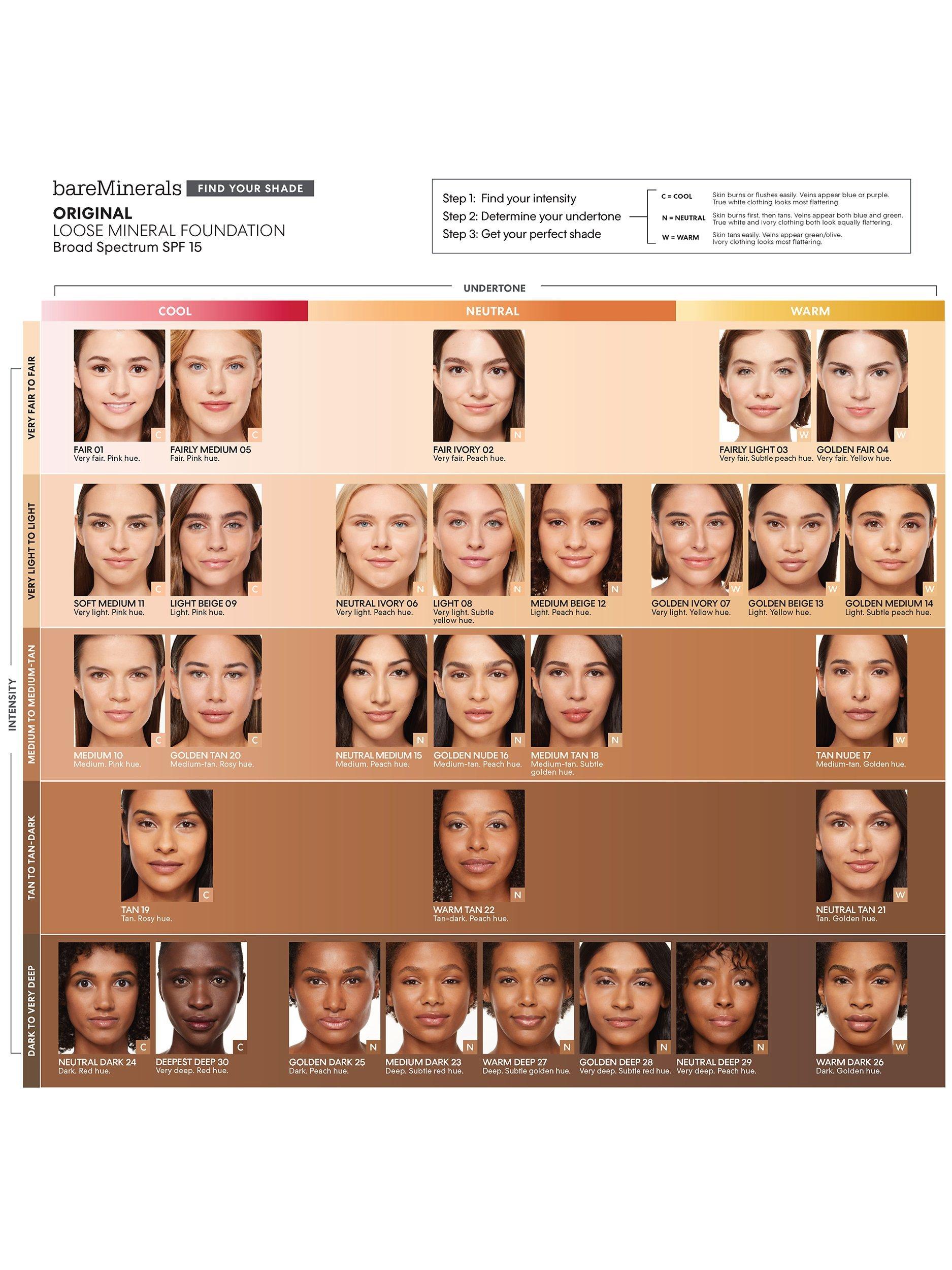 Product image 8 of 8, which shows bareMinerals ORIGINAL Loose Powder Foundation SPF 15, Golden Ivory 07
