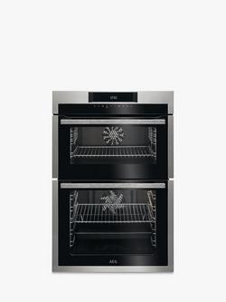 AEG DCE731110M Built In Electric Double Oven, Stainless Steel, Stainless Steel