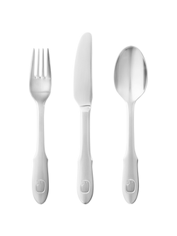 Georg Jensen Elephant Children's Cutlery Set, Silver
