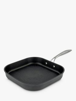 Eaziglide Neverstick3 Professional Non-Stick Grill Pan, 28cm, Grey