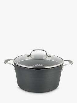 Eaziglide Neverstick3 Professional Non-Stick Casserole with Lid, Dia.24cm - view 2, Grey