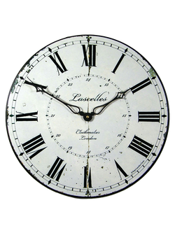 Lascelles Clockmaker's Clock, Dia.36cm, White