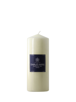 Charles Farris Altar Pillar Candle, H20cm, Ivory, Ivory