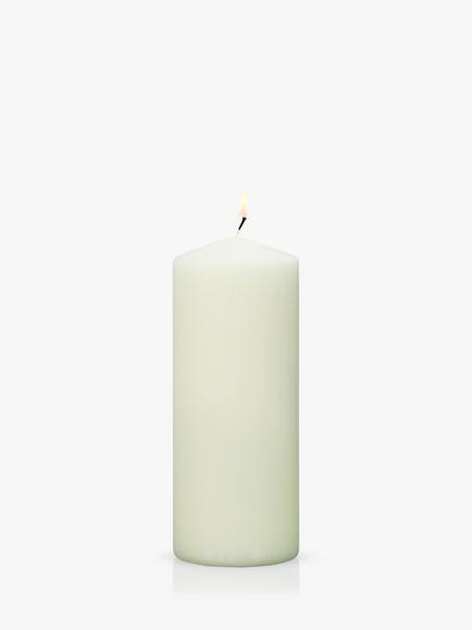 Charles Farris Altar Pillar Candle, H20cm, Ivory - view 2, Ivory