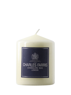 Charles Farris Altar Pillar Candle, H10cm, Ivory, Ivory