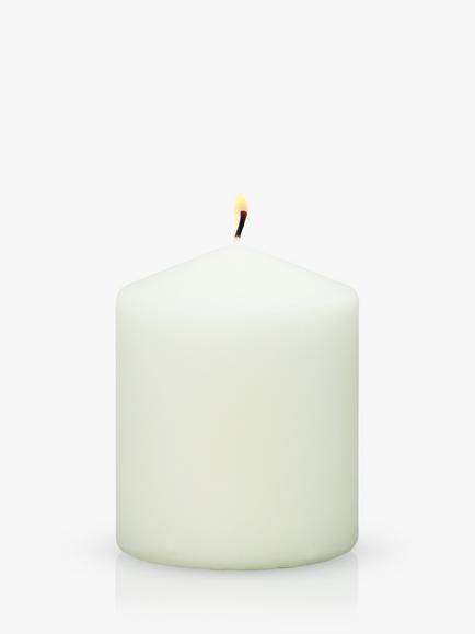 Charles Farris Altar Pillar Candle, H10cm, Ivory - view 2, Ivory