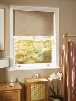 John Lewis Loch Blackout/Thermal Roller Blind - view 2, Putty