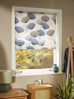 Sanderson Dandelion Clocks Daylight Roller Blind - view 2, Blue