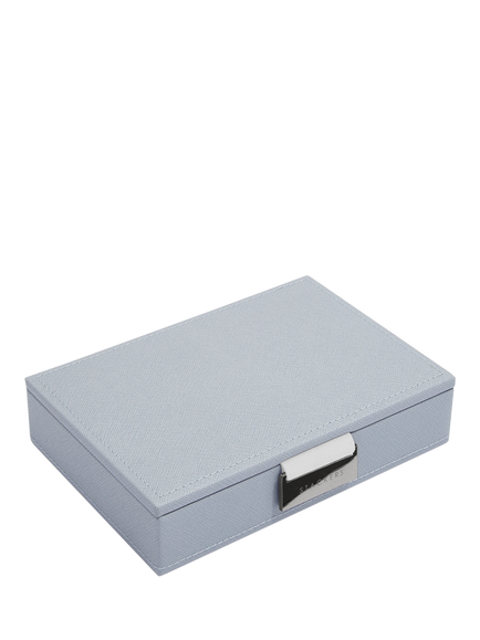 Stackers Mini Jewellery Box Lid - view 2, Dusky Blue