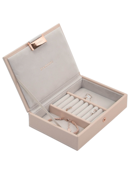 Stackers Mini Jewellery Box Lid, Blush Pink