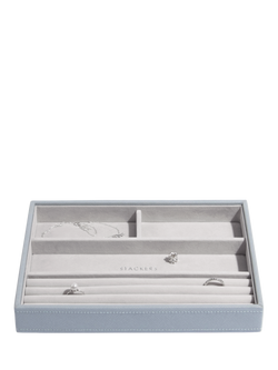 Stackers Classic Ring & Bracelets Layer, Dusky Blue