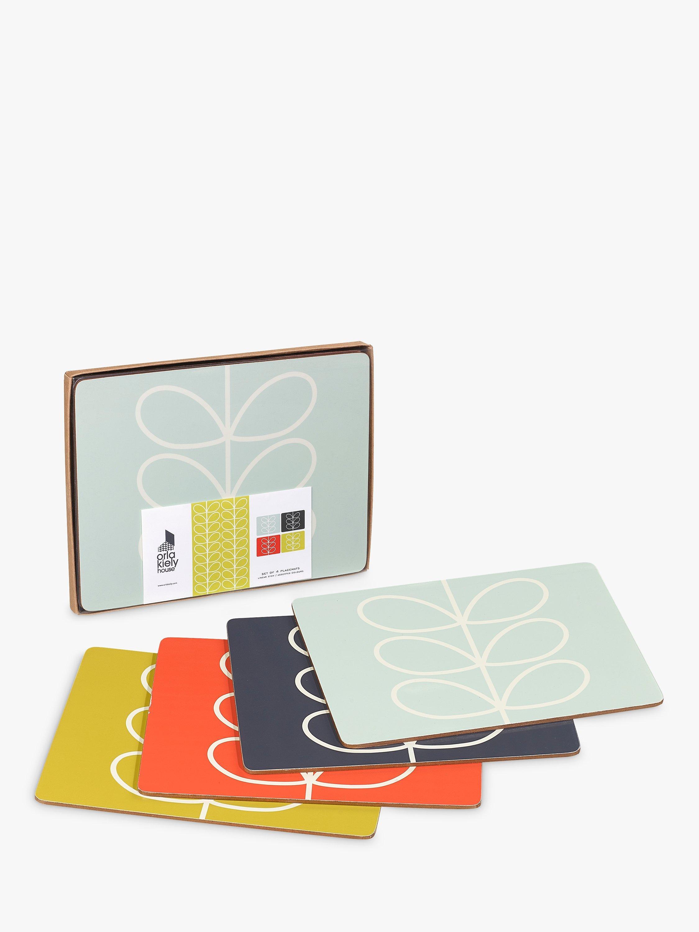 Orla Kiely Linear Stem Placemat, Set of 4, Multi