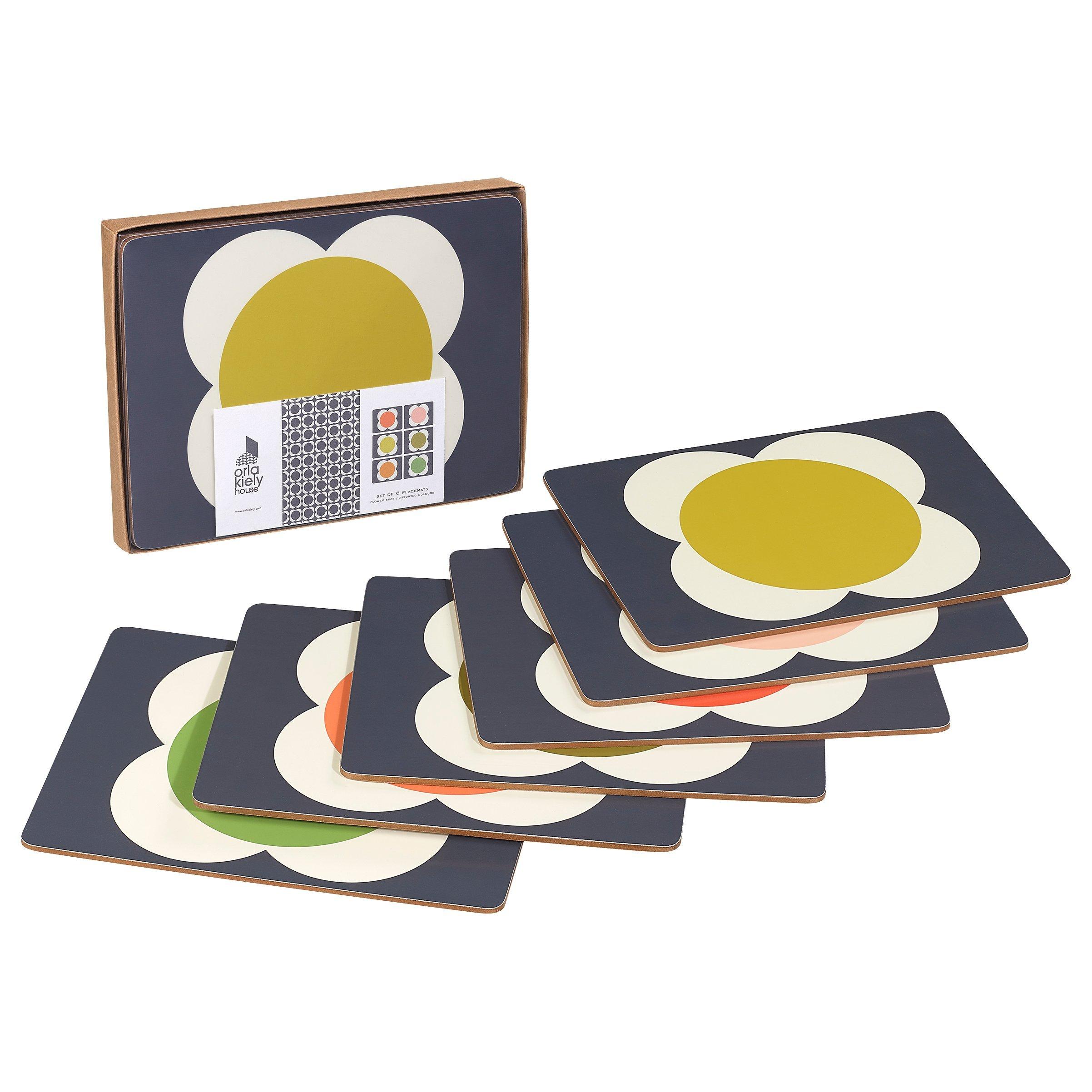 Orla Kiely Flower Spot Placemat, Set of 6, Multi