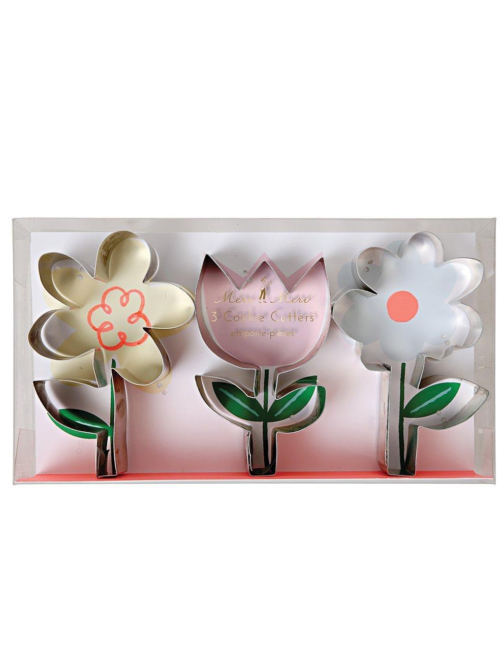 Meri Meri Flower Cookie Cutters, Set of 3