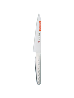 GLOBAL Ni Flexible Stainless Steel Utility Knife, 14.5cm, Metallic
